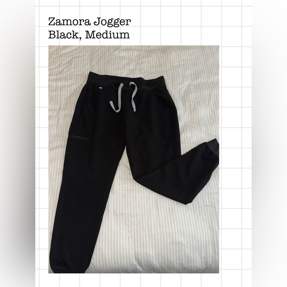 Black Zamora Jogger FIGS pants